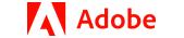 Adobe logo: red stylized A symbol next to the word Adobe.