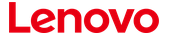 Lenovo logo in red wordmark