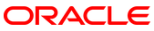 Oracle logo in red stylized text