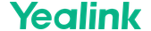 Yealink logo in teal wordmark on white background.