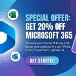 Get 20% off Microsoft 365 for your first year